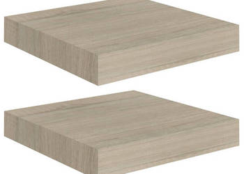 Półki ścienne 2 szt. kolor dębowy 23 x 235 x 38 cm MDF WM-323866