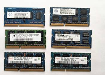 Pamięci RAM 2GB DDR3 SO-DIMM do notebooków/laptopów