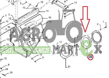 51453022, 84076762, 47825166 USZCZELKA GUMOWA CNH
