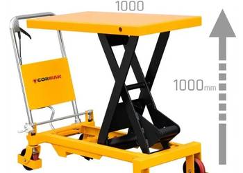 Wózek nożycowy platformowy TA100 (udźwig 1000 kg, podnoszenie 1000 mm)