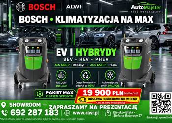 Acs 663 Stacja klimatyzacji +Ev serwis Bosch na 1234yf