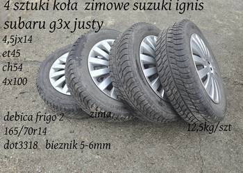 Koła SUZUKI IGNIS fh mh R+ G3X justy felgi stalowa r14 opony zima 165/70r14