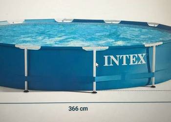 Duży basen INTEX ogrodowo - stelażowy 3,66 x 0,76 m z pompą wodną