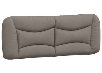 Poduszka na wezgłowie kolor taupe 120 cm tkanina WM-374565