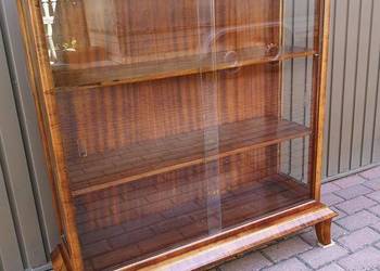 Witryna Serwantka Biblioteka ART-DECO Orzech Stara Antyk Po Renowacji.