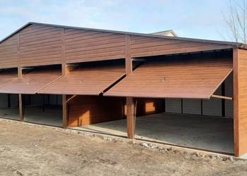 Graż Blaszany 16x5 Drewnopodobny Wiata Hala Wiaty Blaszane