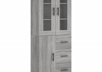 Witrynka szary dąb sonoma 695x34x180cm materiał drewnopochodny WM-3198495