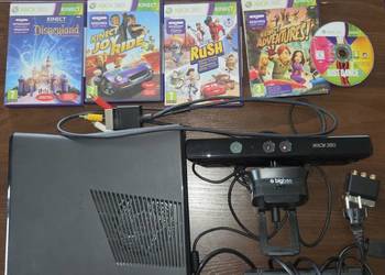 Xbox 360 + Kinect + Gry + Adapter + Kontroler