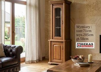 Prześliczny Słupek Witryna 73` Dębowy Dąb Rustikal Producent BEKAS Meble