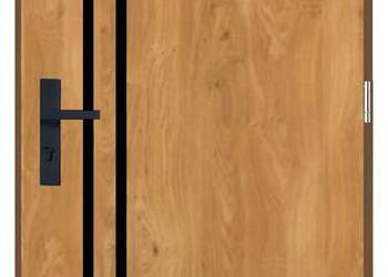 Drzwi wejściowe Grube 72mm Sa1 Black Prawe 90 Winchester  Ud=1,3