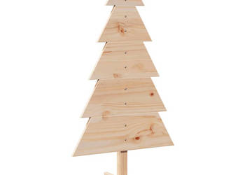 Drewniana choinka do udekorowania 100 cm lite drewno sosnowe WM-858186