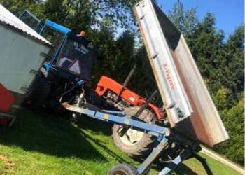 Przyczepka przyczepa do mini traktorka Kiprowana za 3 strony