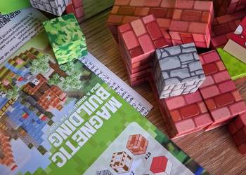 Minecraft klocki magnetyczne 150 szt. / Nowe
