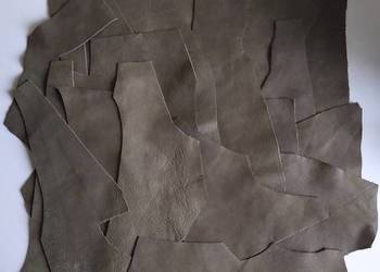 Skóra (610 g) Licowa Galanteryjna Włoska Zielony średnie i małe kawałki