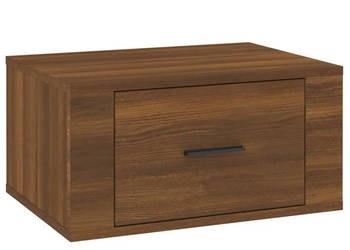 Wisząca szafka nocna brązowy dąb 50x36x25 cm WM-816854