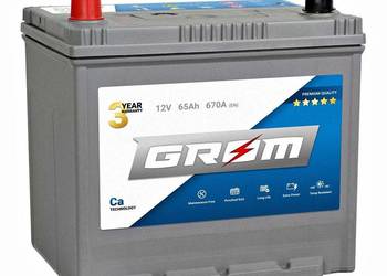 Akumulator GROM Premium 65Ah 670A Japan Lewy plus DTR Akumulator GROM Premium 65Ah 670A Japan Lewy plus DTR