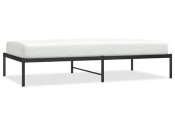 Łóżko Metalowe Czarne Rama Łóżka Ze Stelażem 100x190 cm WM-350840