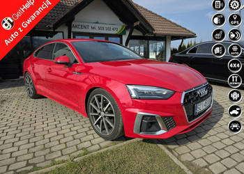 Audi A5 Sportback Quattro + S-Line + tylko 32770 km! F5 (2016-2024)