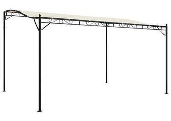 vidaXL Zadaszenie, kremowe, 4x3 m, 180 g/m², tkanina i stal(sku362394)