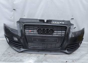 AUDI A3 8P LIFT SLINE ZDERZAK PRZEDNI PRZÓD SPRYSKI XENON GRILL HALOGENY