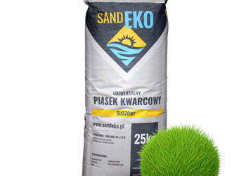 Piasek kwarcowy do piaskowania trawnika trawy naturalny