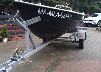 Łódź wędkarska + wózek transportowy