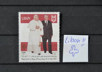 Znaczki. Papież Jan Paweł II Liban II ** Ks Chrostowski  78