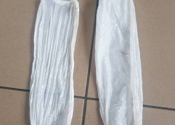 Zarękawki foliowe białe ochronne