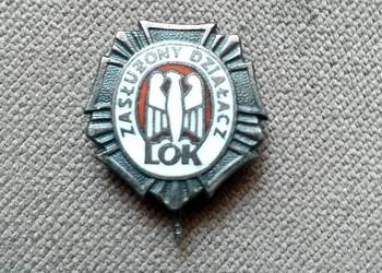 SREBRNA ODZNAKA ZASŁUŻONY DZIAŁACZ LOK