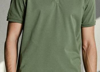 zielona koszulka męska polo Sinsay