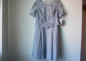 Sukienka MIRABEL siwa nowa Bomak COLLECTION R 42 /44