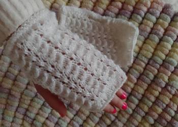 Handmade/Ekskluzywne rękawiczki, mitenki z Madrytu