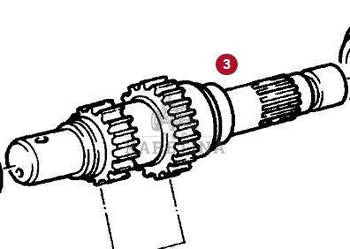 Fendt Favorit 514 Wał Wałek WOM CZĘŚCI 514100220270