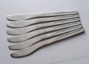 Noże obiadowe, KRATKA, Polwid, sztućce PRL