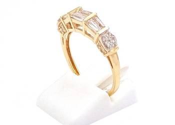 WYPRZEDAŻ !-25%Pierścionek r.15 Złoty pr.585 Obrączkowy korona z kZ-864