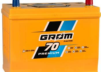 AKUMULATOR 70Ah 620A GROM RACING JAPAN P+ CHOPINA 1 DARMOWA DOSTAWA
