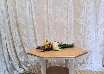 Stolik kawowy Ława drewniany biały naturalny rustykalny prowansalski DOWÓZ