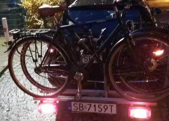 Bagażnik rowerowy na 2 rowery na hak. Odchylany