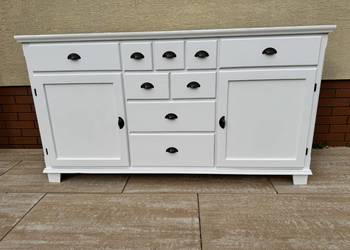 Komoda apteczna biała drewniana szafka bieliźniarka Ikea Markor