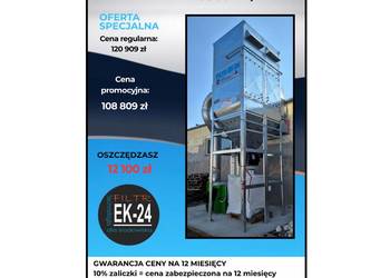 Filtr EK-24 / Odciąg trocin 13 000 m³/h - Oferta specjalna