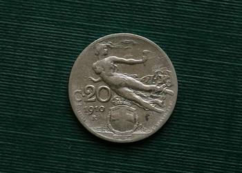 WŁOCHY - 20 centesimi, 1910r