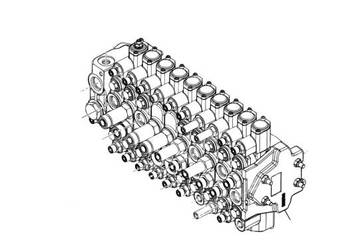 JCB 335/K4004 (Rexroth R908407499A) Rozdzielacz do JCB 55Z-1 minikoparki