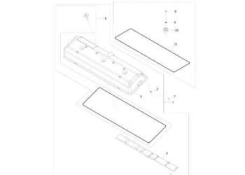 John Deere 9470RX - Osłona zaworu R523531 (Silnik)
