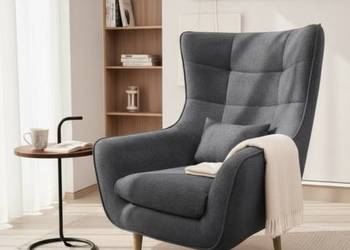 Fotel Tapicerowany Lord Szary, Dostawa 0zł!