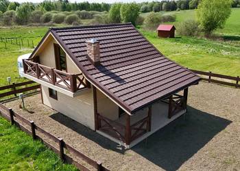 Dom z drewna budowa całoroczny 70 m2