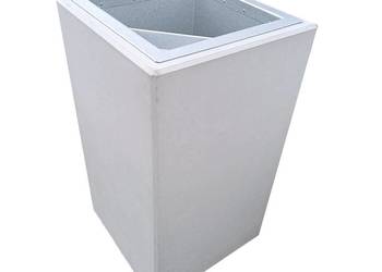 Kosz betonowy 60 l z wkładem z popielnicą śmietnik 60 litrów
