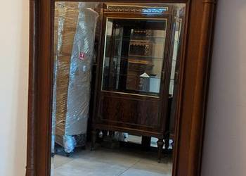 Piękne dębowe lustro neorenesansowe-sklep Dąbrowa Górnicza