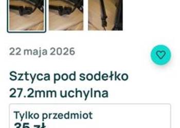 Sztyca pod sodełko 27.2mm uchylna