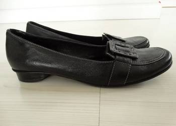 Buty Skórzane Skóra Naturalna Półbuty Lordsy Czarne Wizytowe Biznesowe 40