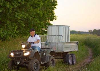 Przyczepa ATV Kellfri z wywrotem 1,5T – solidna, galwanizowana